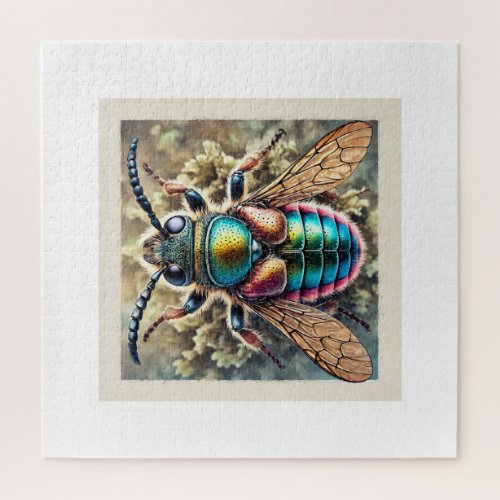 Anisosticta Insect in Watercolor and Ink 180624IRE Jigsaw Puzzle
