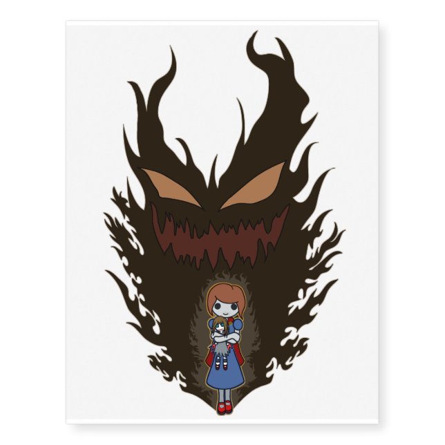Anissa & Ally (One of The Haunted Trio) Temporary Tattoos (Front)