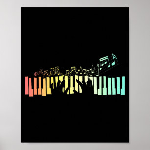 Anist Keyboards Music Notes Ano  Poster