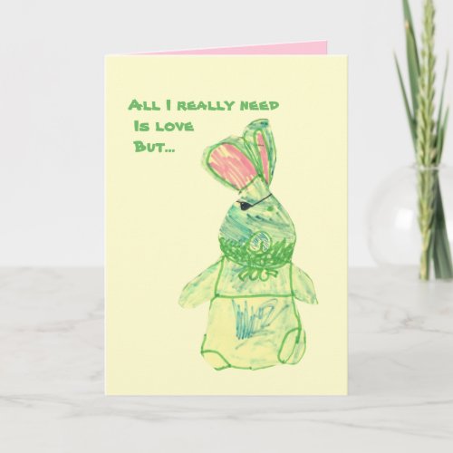 Anita Bunny Funny Card Vertical All Sizes