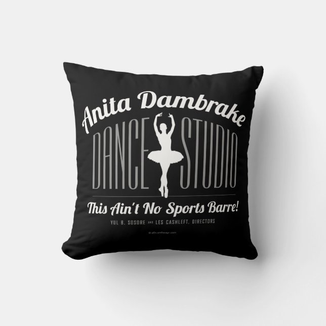 Anita Dambrake Dance Studio Throw Pillow (Front)