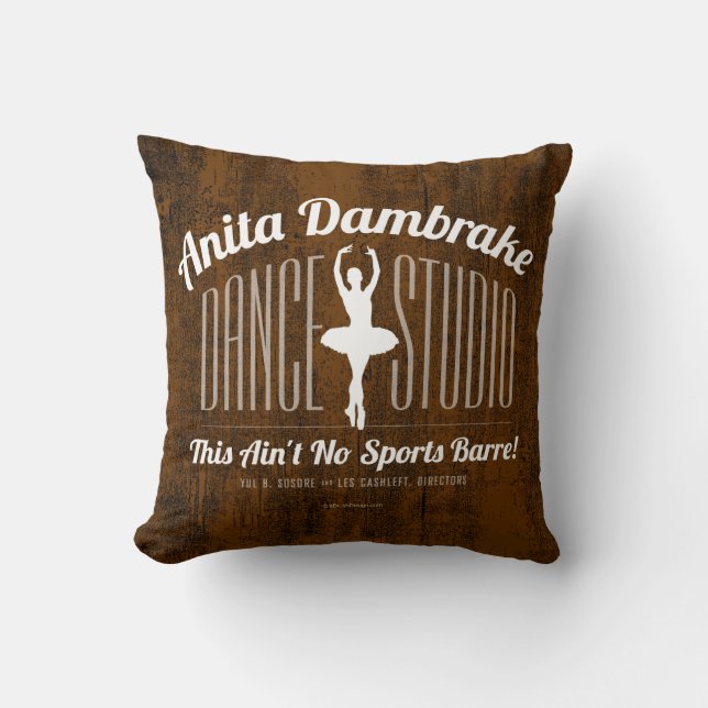 Anita Dambrake Dance Studio Throw Pillow (Front)