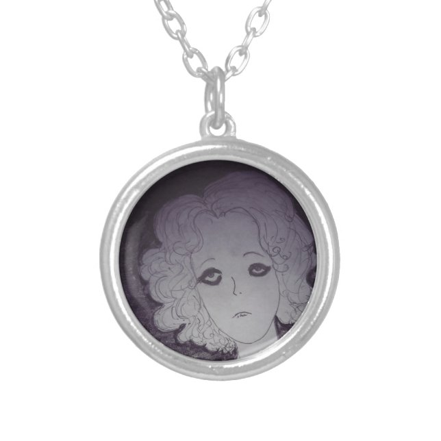 anita destroy my cult silver plated necklace (Front)