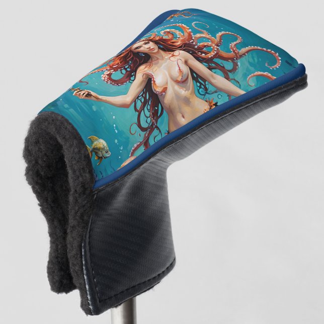 Anita The Octopus Queen, Golf Head Cover (3/4 Front)