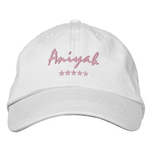Aniyah Name Embroidered Baseball Cap