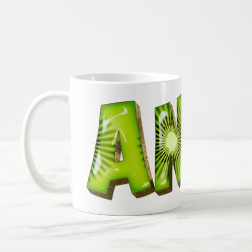 Anja Name Kiwi Style Tasse Tasse Coffee Mug