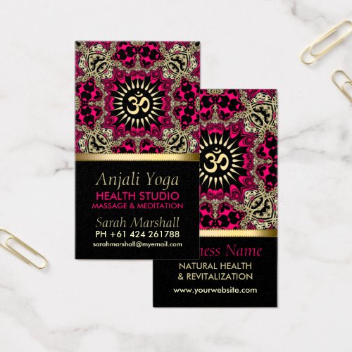 Anjali Yoga Eastern New Age Business Card