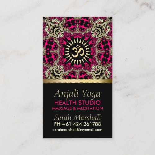Anjali Yoga Eastern New Age Business Card