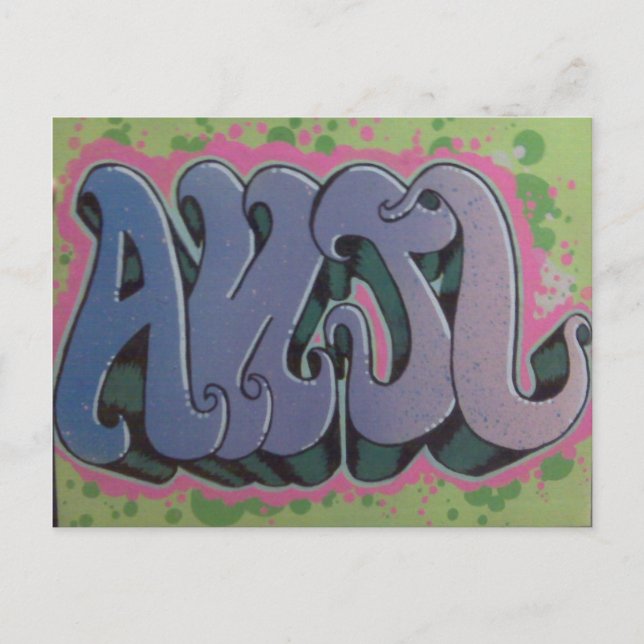 Anjl Stencil postcard (Front)