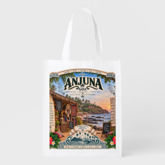 Anjuna — Beach & Flea Market Legend T-Shirt Grocery Bag