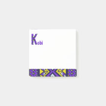 Ankara fabric design post it notes