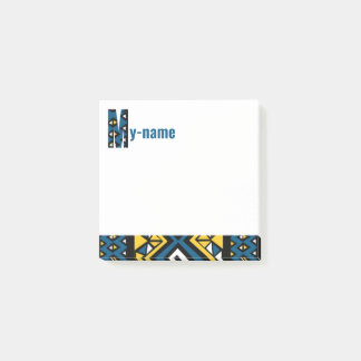Ankara fabric design post it notes
