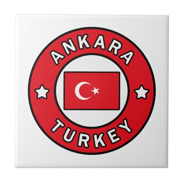 Ankara Turkey Ceramic Tile (Front)