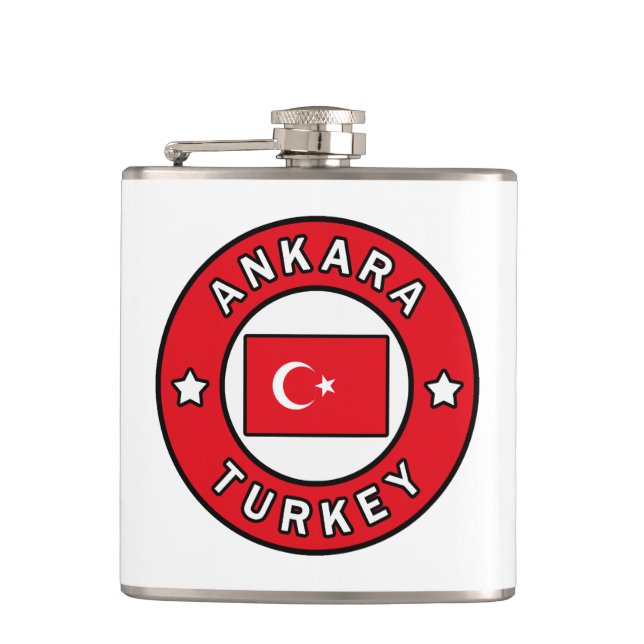 Ankara Turkey Flask (Front)
