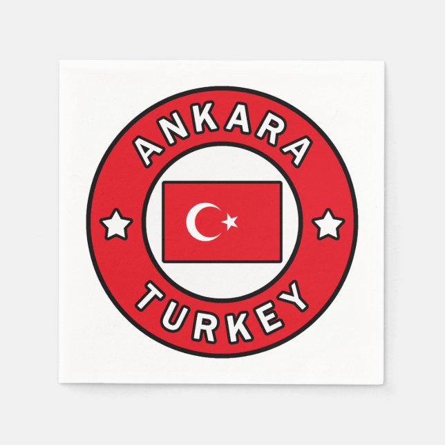 Ankara Turkey Napkins (Front)