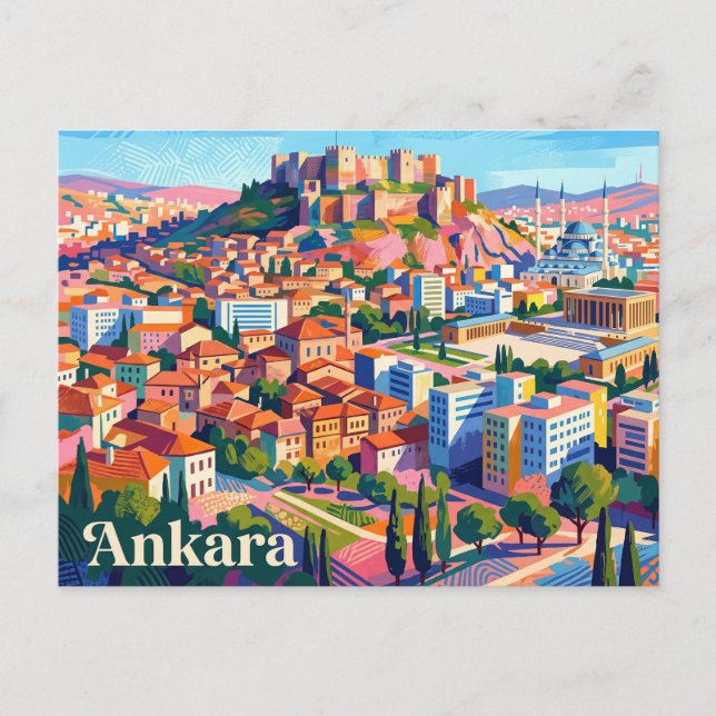 Ankara Turkey Postcard (Front)