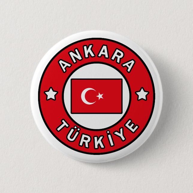 Ankara Türkiye Button (Front)