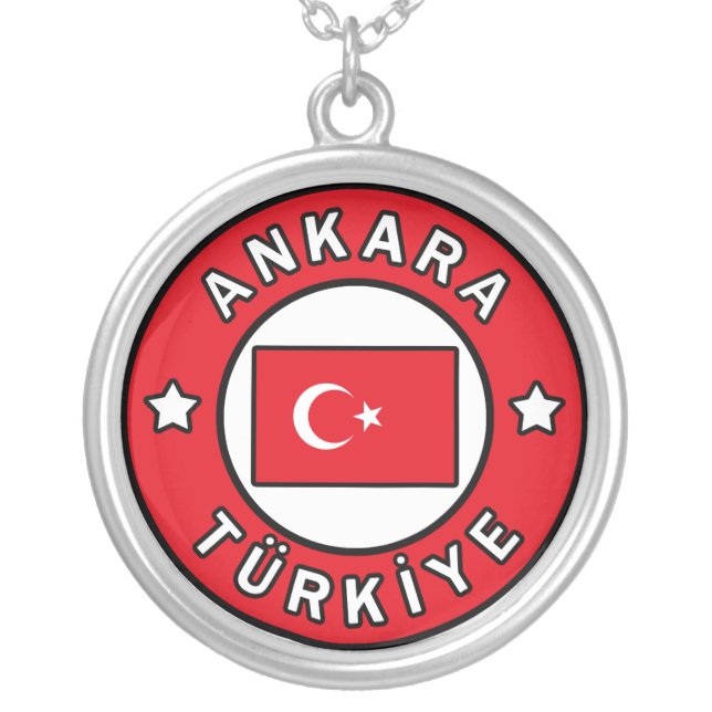 Ankara Türkiye Silver Plated Necklace (Front)