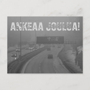 Ankeaa joulua joulukortti postcard