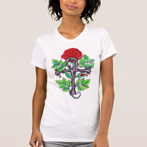 Ankh and Rose T_Shirt