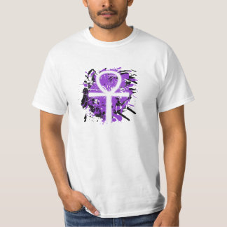 Ankh Color Splatter (Purple, Men) T-Shirt