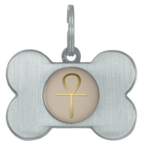 Ankh cross Egyptian symbol Pet Name Tag