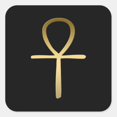 Ankh cross Egyptian symbol Square Sticker