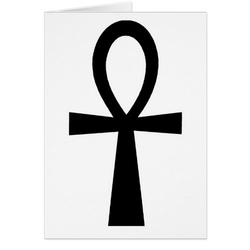 Ankh Egyptian Hieroglyphic Symbols Life Key Black