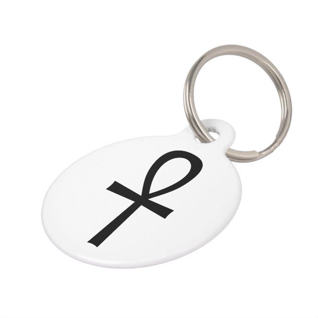 Ankh Egyptian Life Symbol Pet ID Tag (Side)