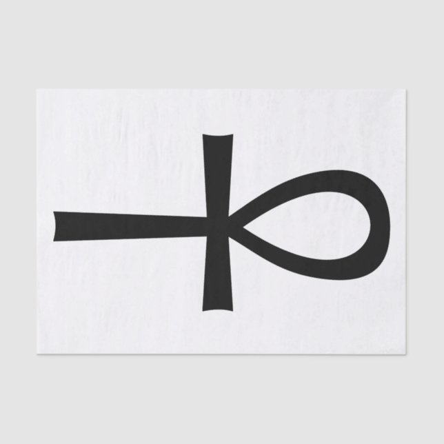 Ankh Egyptian Life Symbol Tissue Paper (Front)