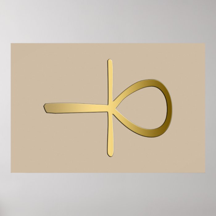 Ankh Egyptian symbol Print