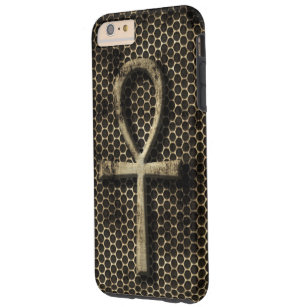Ankh Eternal Life Symbol Grunge Metal Look Tough iPhone 6 Plus Case