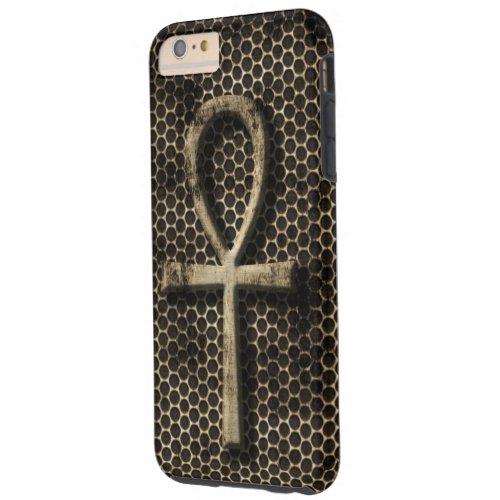 Ankh Eternal Life Symbol Grunge Metal Look Tough iPhone 6 Plus Case