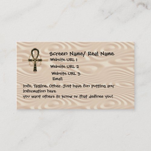 Ankh Intoduction Card Business Card Templates