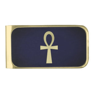 Ankh Key Of Life Gold Finish Money Clip
