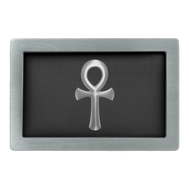 Ankh Rectangular Belt Buckle (Front)