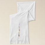 Ankh Row Of Life Scarf<br><div class="desc">Celebrate the Winter Solstice with a row of earth and peach tinted ankhs, which also resemble the symbol for Venus, woman and the Goddess.</div>