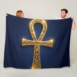 Ankh Symbol Bedeutung – Schlüssel des Lebens´10 Fleece Blanket