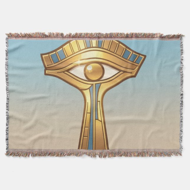 Ankh Symbol Bedeutung – Schlüssel des Lebens´11 Throw Blanket (Front)