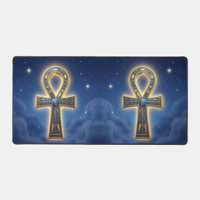 Ankh Symbol Meaning – Key of Life´11 Desk Mat (Front)