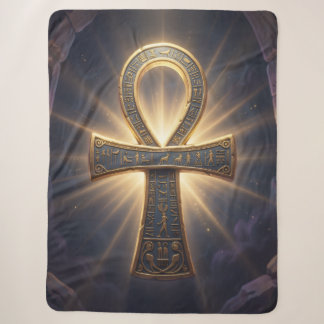 Ankh Symbol Meaning – Key of Life´12 Sherpa Blanket