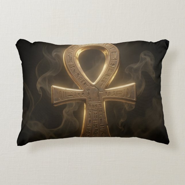 Ankh Symbol Meaning – Key of Life´1 Accent Pillow (Front)