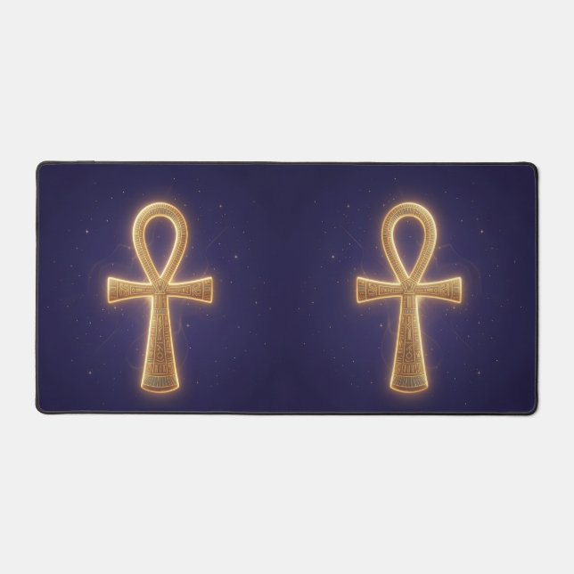 Ankh Symbol Meaning – Key of Life´3 Desk Mat (Front)