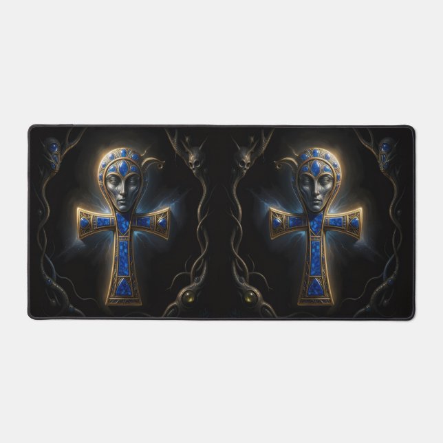 Ankh Symbol Meaning – Key of Life´3 Desk Mat (Front)