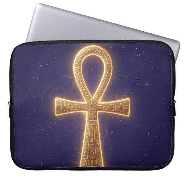 Ankh Symbol Meaning – Key of Life´3 Laptop Sleeve (Front)