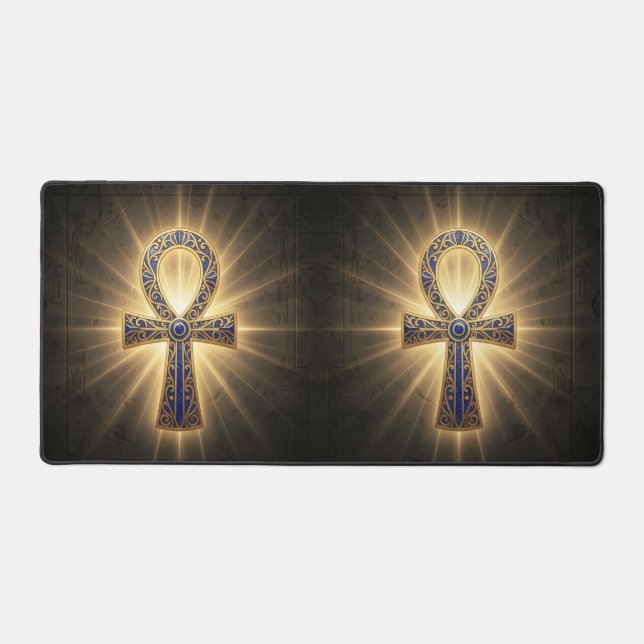Ankh Symbol Meaning – Key of Life´4 Desk Mat (Front)