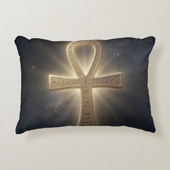 Ankh Symbol Meaning – Key of Life´5 Accent Pillow (Front)