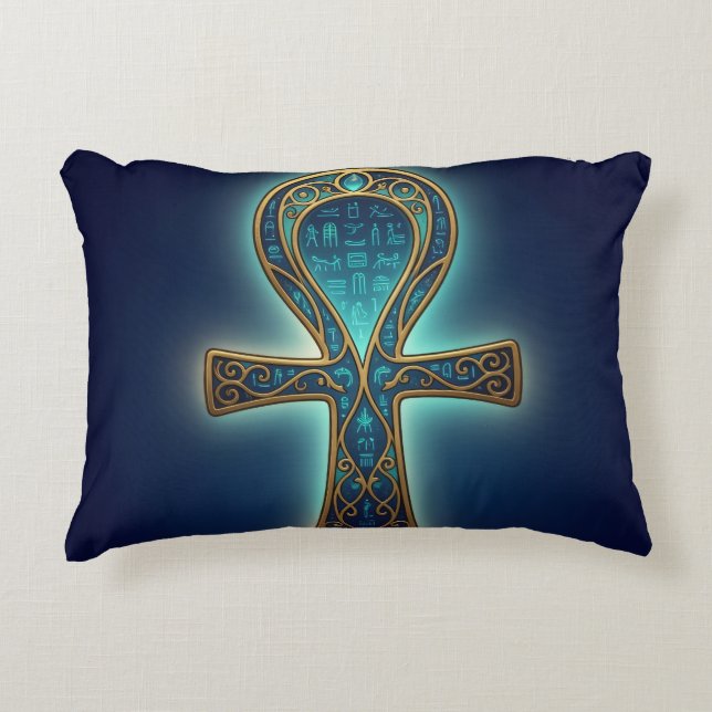 Ankh Symbol Meaning – Key of Life´5 Accent Pillow (Front)