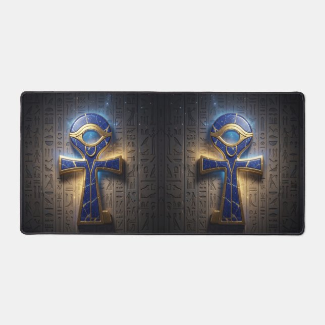 Ankh Symbol Meaning – Key of Life´8 Desk Mat (Front)