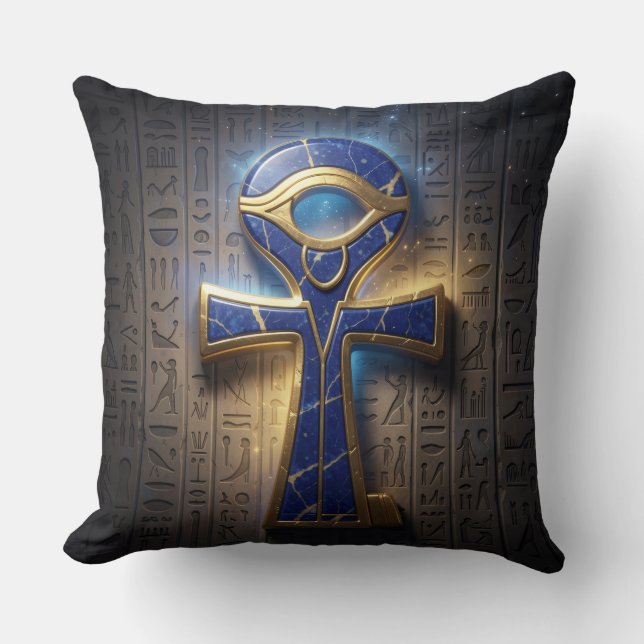 Ankh Symbol Meaning – Key of Life´8 Throw Pillow (Front)